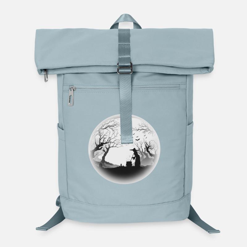 Haunted Forest Cauldron Silhouette Laptop Backpack