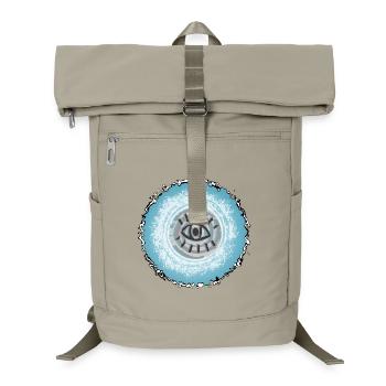 L’œil dans le bleu tourbillonnant - Sac à dos ordinateur - beige sable - Devant