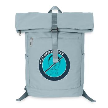 Pas mon chancelier - Bague caricature du chancelier - Sac à dos ordinateur - bleu glacier - Devant