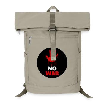 No war - Laptop Backpack - sand beige - Front