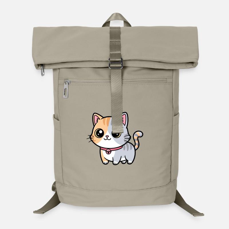 Calico Kitten Collar Charm Laptop Backpack