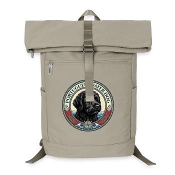 Portuguese Water Dog - Portie - Laptop Backpack - sand beige - Front