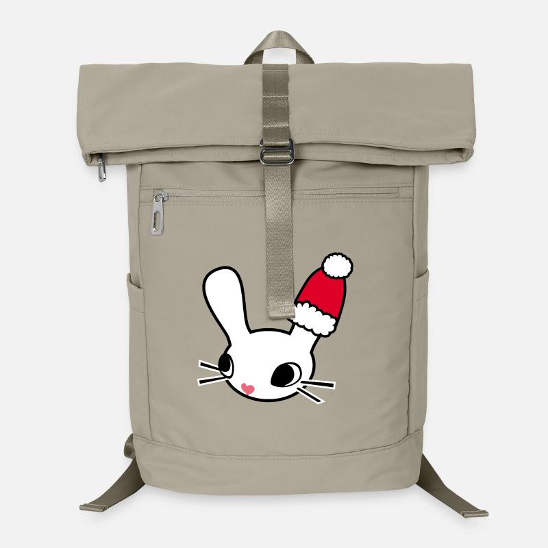 Tête de lapin du Père Noël Sac à dos ordinateur