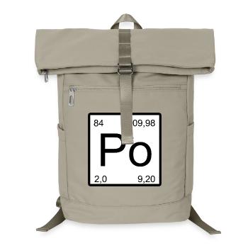 Polonium Po Element Design Periodtable - Laptop Backpack - sand beige - Front