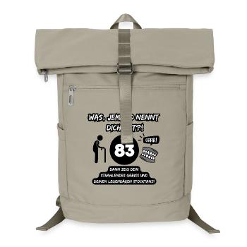 83 and legendary: Bit out, stick dancing on! - Laptop Backpack - sand beige - Front