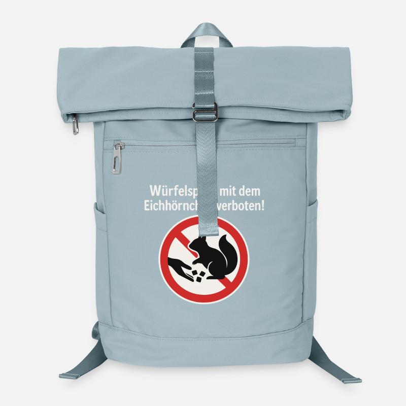 Squirrel Dice Game Prohibition Sign Gag Laptop Backpack