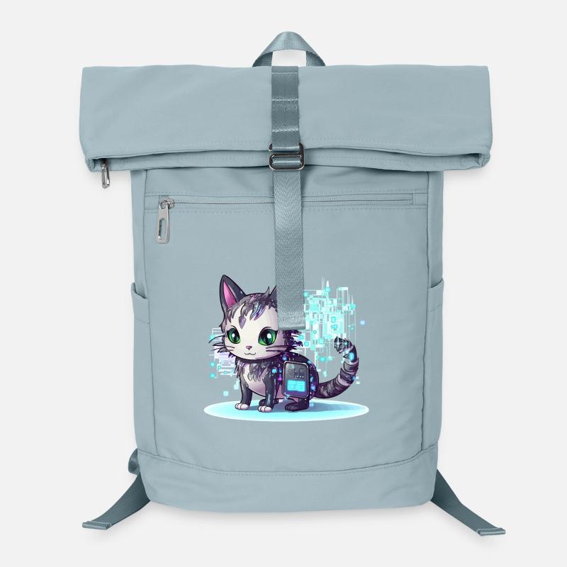Cybercat Neon Pixel Magic Sac à dos ordinateur