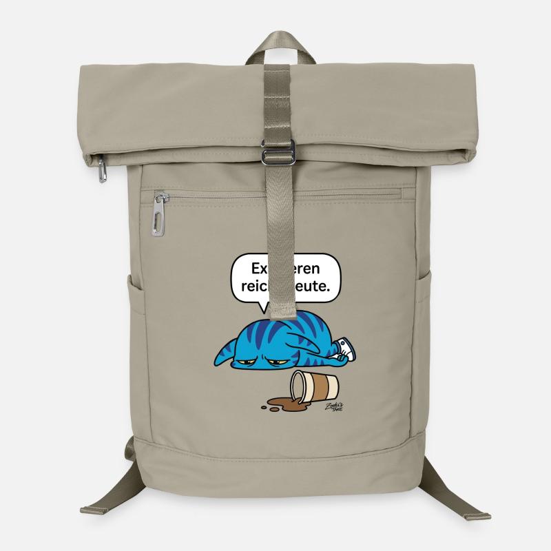 Existing is enough today - Zooki Burnout Saying Laptop Backpack