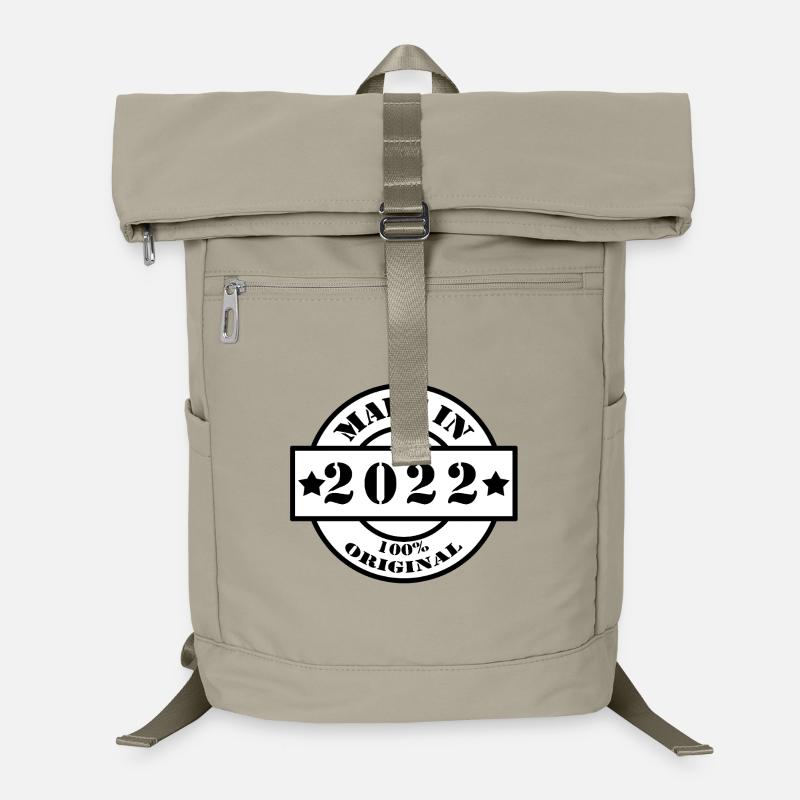 FABRIQUÉ EN 2022 Année de naissance de la construction Cadeau vintage Sac à dos ordinateur