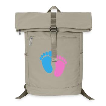 Baby feet - Laptop Backpack - sand beige - Front