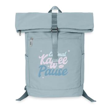 Erstmal Kaffee Pause - Laptop-Rucksack  - Eisblau - Vorne
