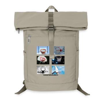 Hoopsrausch Collage - Laptop-Rucksack  - Sandbeige - Vorne