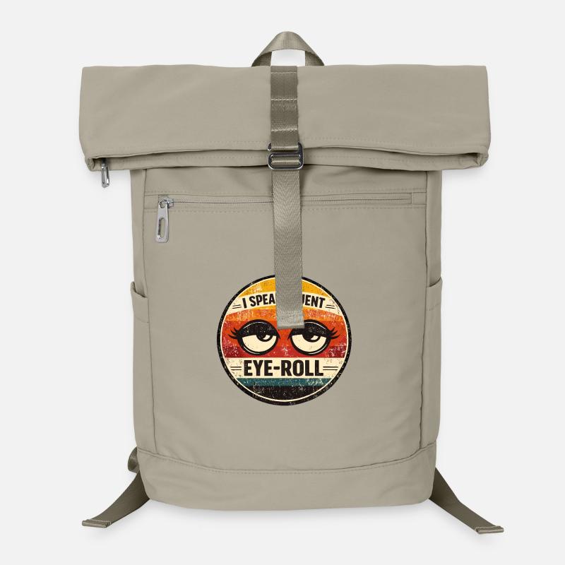 I Speak Fluent Eye Roll Laptop-Rucksack 