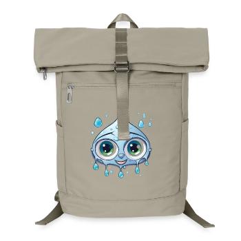 Kawaii Water Drop Motif - Laptop Backpack - sand beige - Front