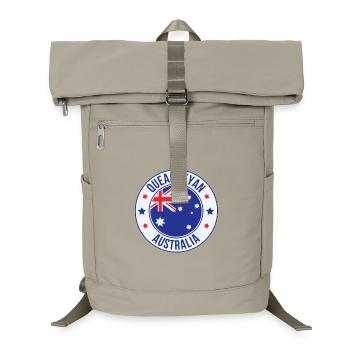 Queanbeyan-Australien-Emblemabzeichen - Laptop-Rucksack  - Sandbeige - Vorne