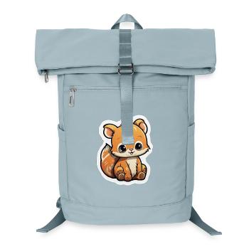 Cartoon-Eichhörnchen - Laptop-Rucksack  - Eisblau - Vorne