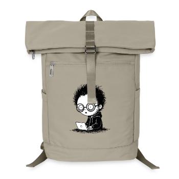Gamer Laptop Nuit-Blanche Absorption Manga - Laptop Backpack - sand beige - Front