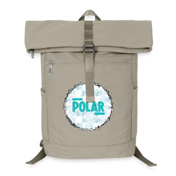 Polar Eisblau Logo Muster - Laptop Backpack - sand beige - Front