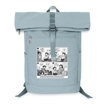 Angeltherapie: Ein komisches Dilemma - Laptop-Rucksack  - Eisblau - Vorne