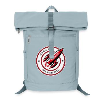 Abiturient – Ich Geh Ab Wie Ne Rakete! (POS Red) - Laptop-Rucksack  - Eisblau - Vorne