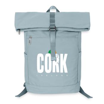 Emblème du drapeau de l’Irlande en liège - Sac à dos ordinateur - bleu glacier - Devant