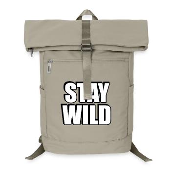 STAY WILD  - Laptop Backpack - sand beige - Front