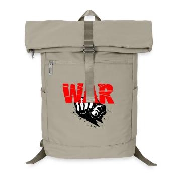 No war - Laptop Backpack - sand beige - Front