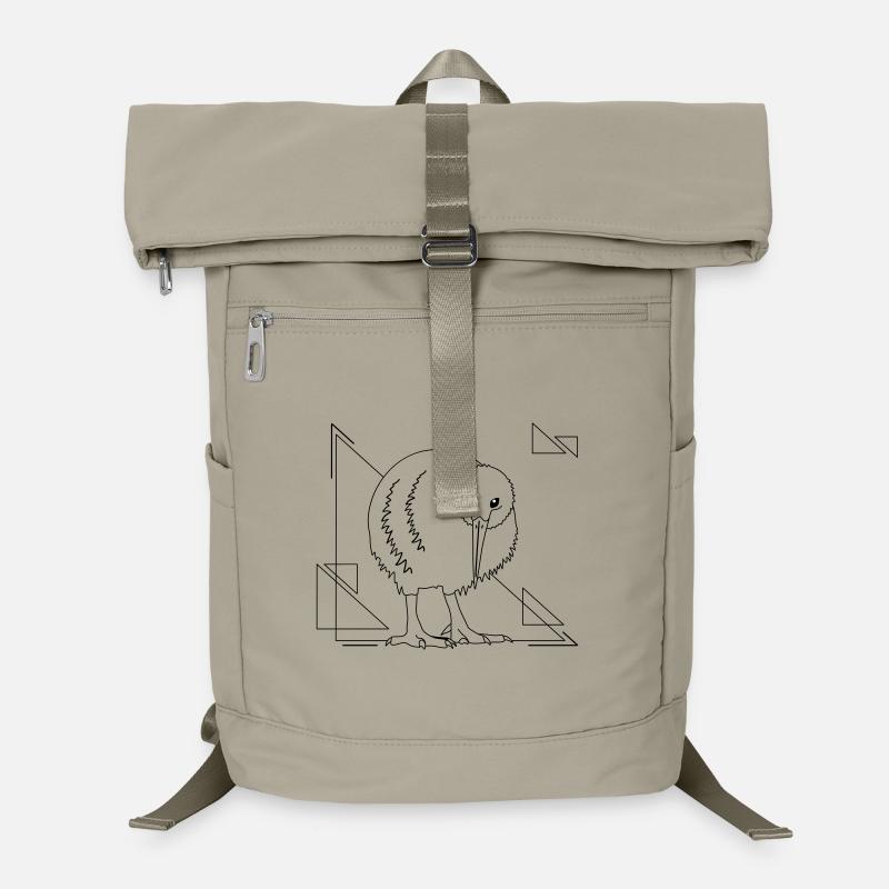 Kiwi Vogel im geometrischen Design Laptop-Rucksack 