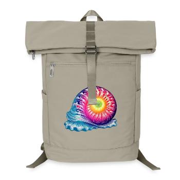 Escargot coloré astucieux aux couleurs vives - Sac à dos ordinateur - beige sable - Devant