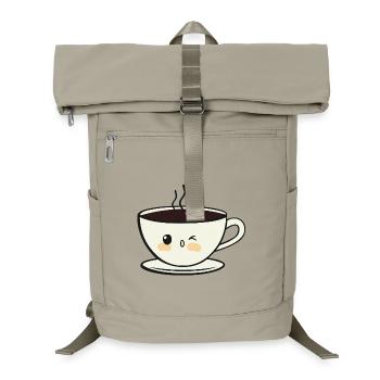 Tasse à café sourire - Sac à dos ordinateur - beige sable - Devant