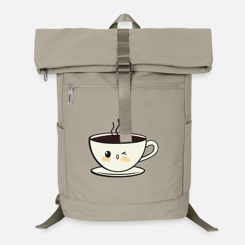 Lächeln Kaffeetasse Laptop-Rucksack 
