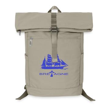SAILBOAT BRITAIN creation Louis RUNEMBERG © Adagp - Laptop Backpack - sand beige - Front