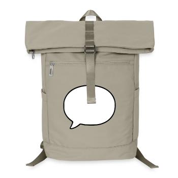 Personalize your own speech bubble comic - Laptop Backpack - sand beige - Front
