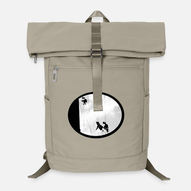 Window cleaner at lofty heights Laptop Backpack