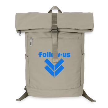 Follow us - Laptop-Rucksack  - Sandbeige - Vorne