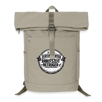 Working time fraud is not a crime - Laptop Backpack - sand beige - Front