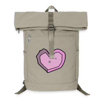 boulderliebe rosa - Laptop-Rucksack  - Sandbeige - Vorne