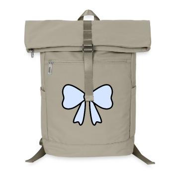 Delicate Light Blue Bow Design - Laptop Backpack - sand beige - Front