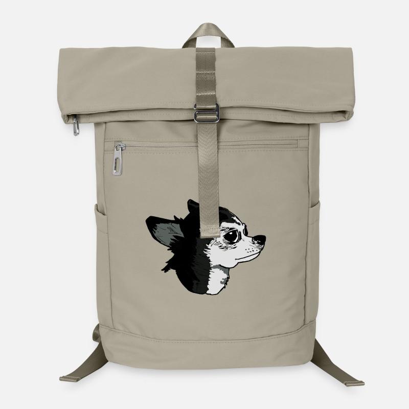 Illustration de chien tendre de style mignon Sac à dos ordinateur