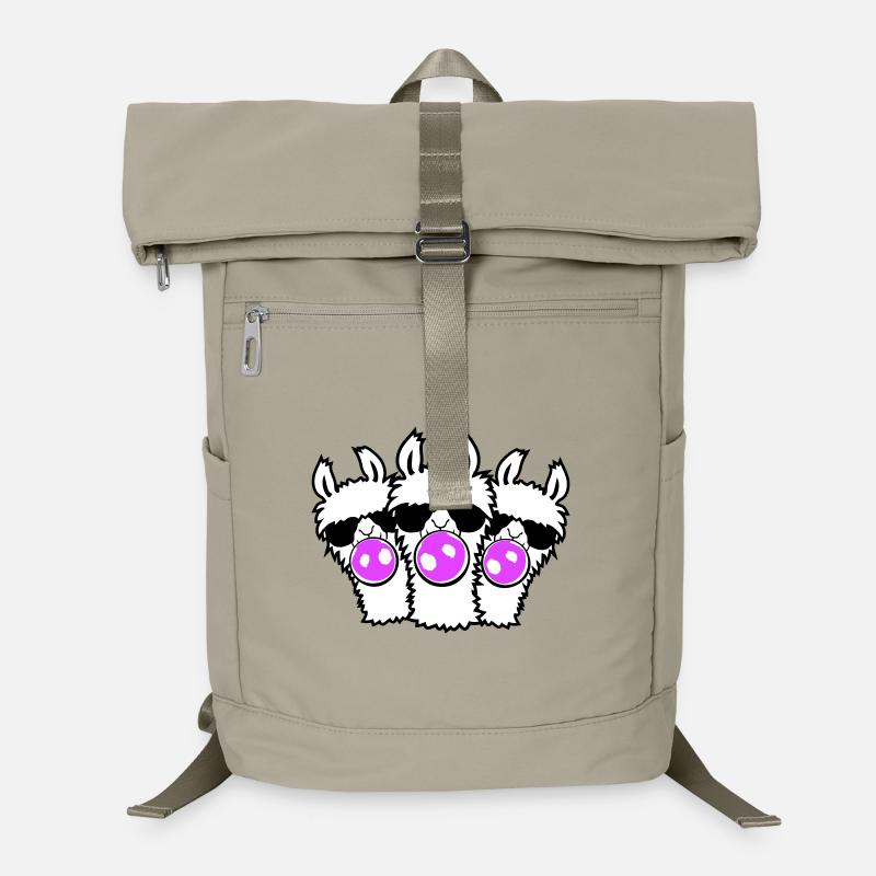 Three Llamas Bubblegum Sunglasses Squad Group Cute Laptop Backpack