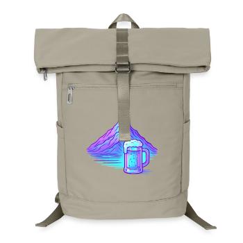Bergneon Bierglanz Blau - Laptop-Rucksack  - Sandbeige - Vorne
