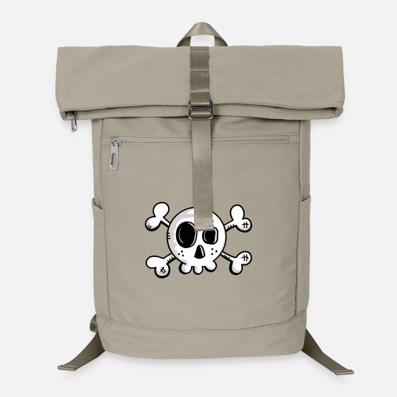 Small skull with crossed bones Laptop Backpack