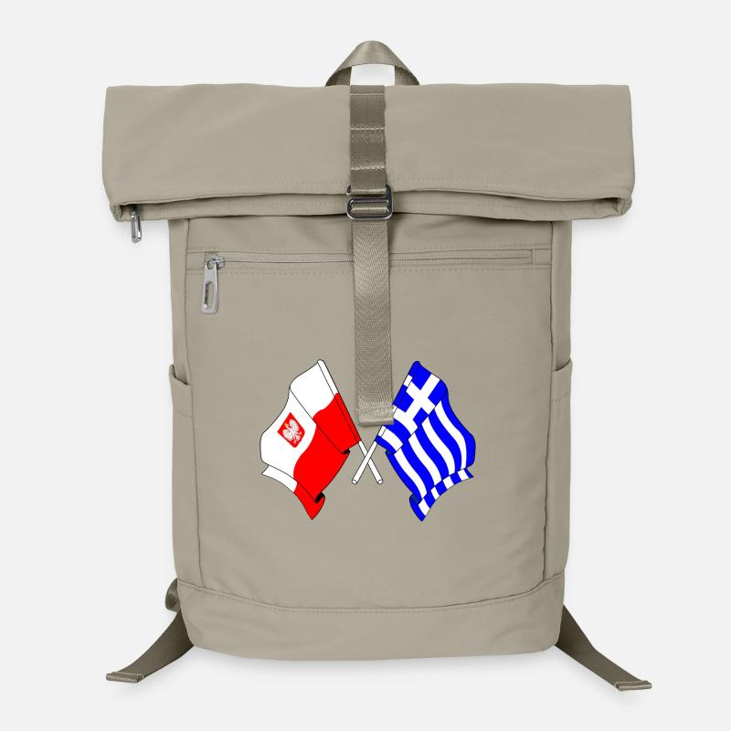 Flag Poland, flag Greece Laptop Backpack