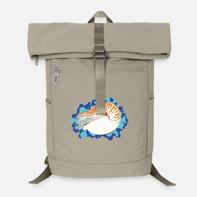 Nautilus Pompilius – Retro-Marinekunst Laptop-Rucksack 