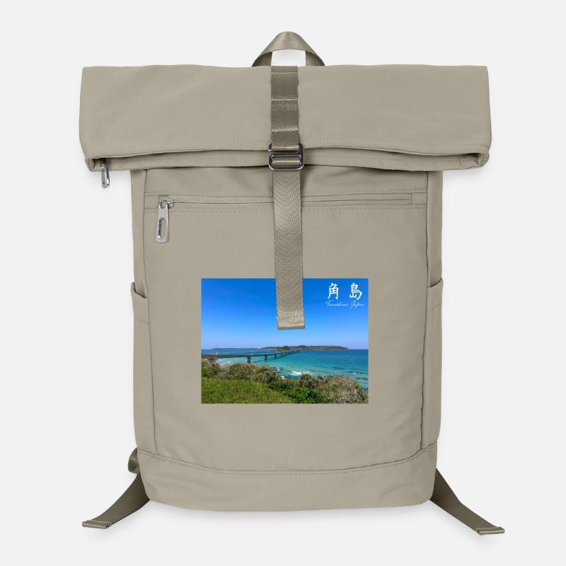 Tsunoshima Island and the Bridge Laptop Backpack