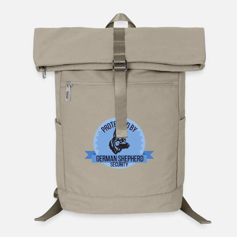 Protected By German Shepherd Security Laptop Backpack