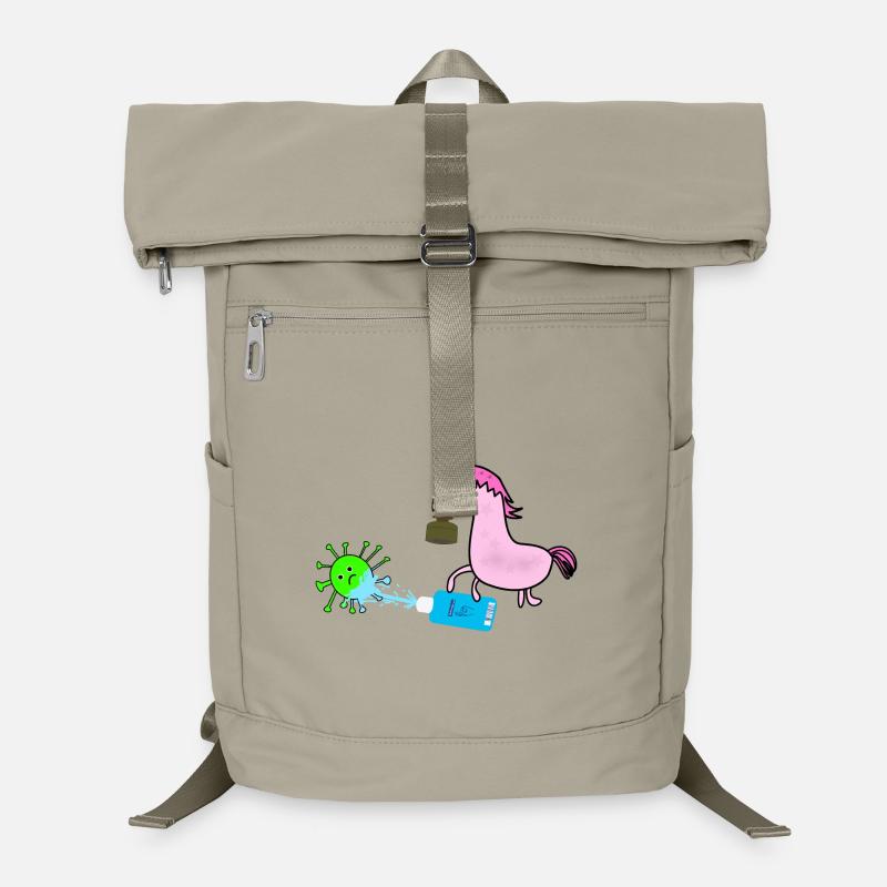 Corona mask unicorn virus disinfection Laptop Backpack
