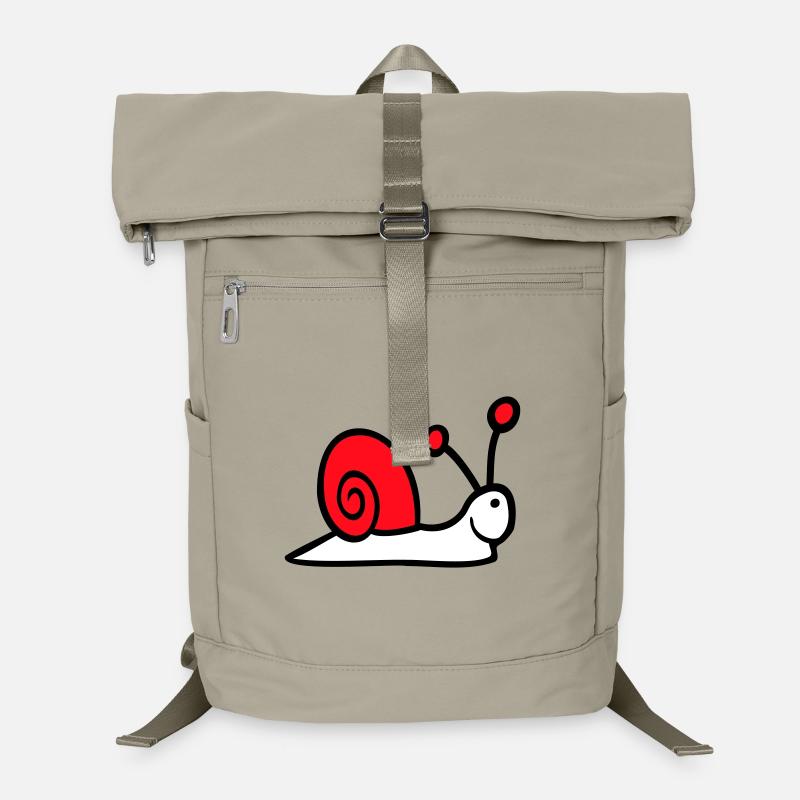 coquille d’escargot mignon mignon heureux cool Sac à dos ordinateur