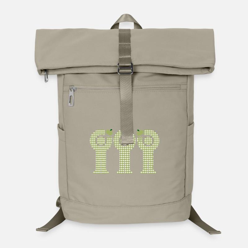 Green Gingham Minis Apfelfiguren Laptop-Rucksack 
