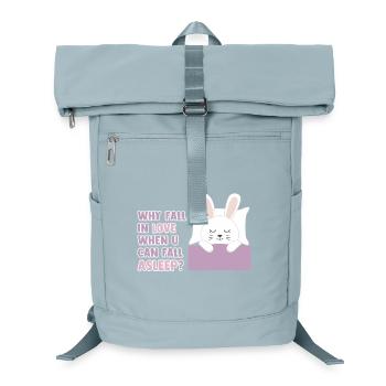 Why fall in love when you can fall asleep? - Laptop-Rucksack  - Eisblau - Vorne